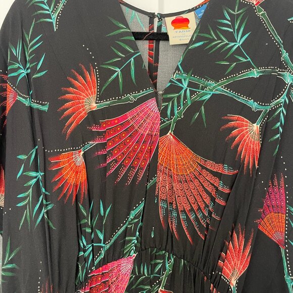 Farm Rio- Multi Colored Palm Dress - Picture 6 of 6